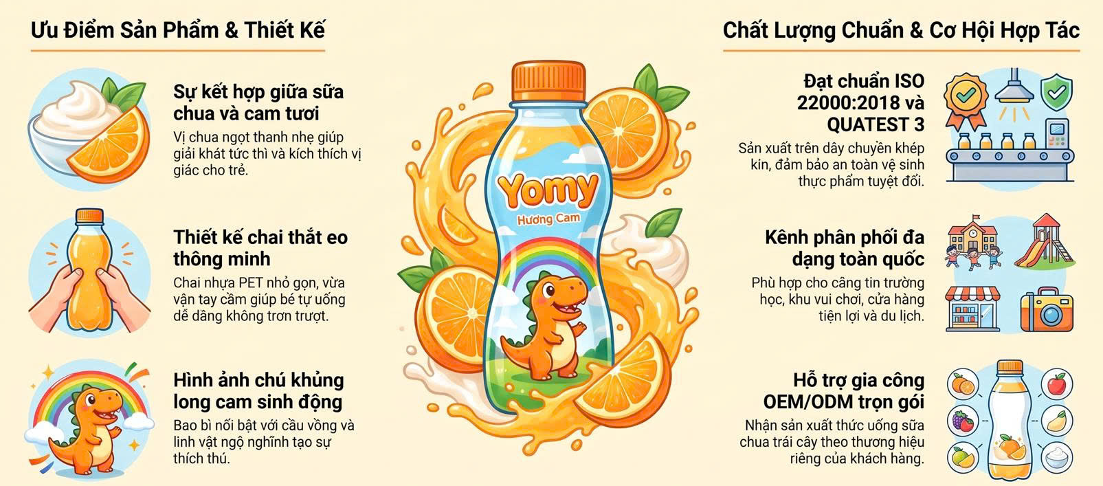 Nước giải khát Yomy Hương cam