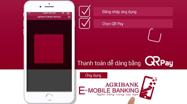 Hướng dẫn sử dụng QR Pay bằng App mobile banking của Agribank