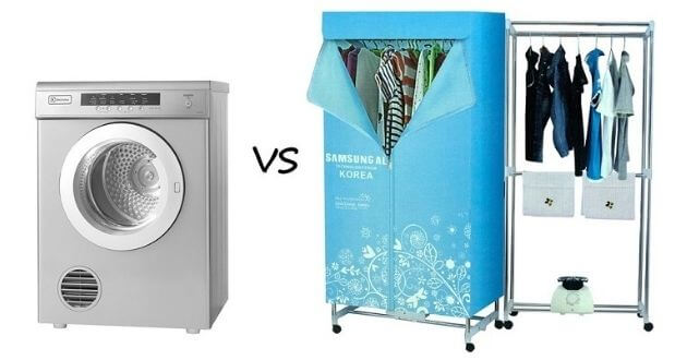 So sánh giữa tủ sấy quần áo và máy sấy quần áo! Cái nào mới thật sự tốt?