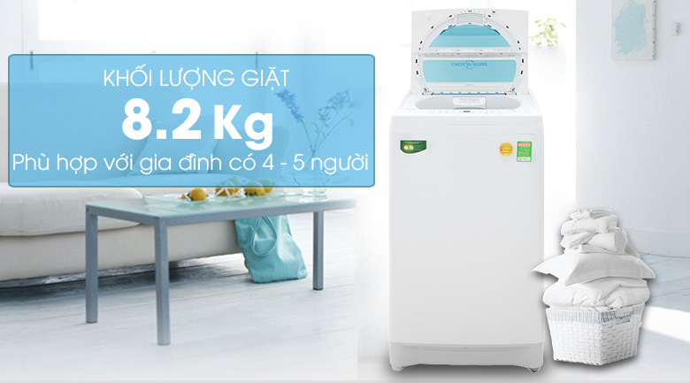  Khối lượng giặt 8.2 kg