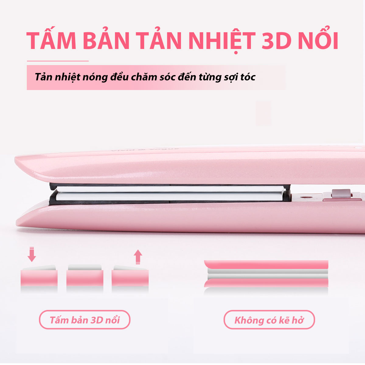 Máy Ép Thẳng và Uốn Cụp VIVID&VOGUE®️ - VAV030