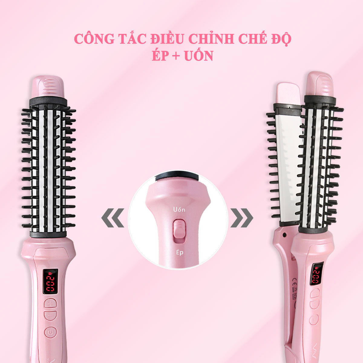 Máy Ép Tóc - Lược Điện Đa Năng VIVID&VOGUE®️ - VAV059