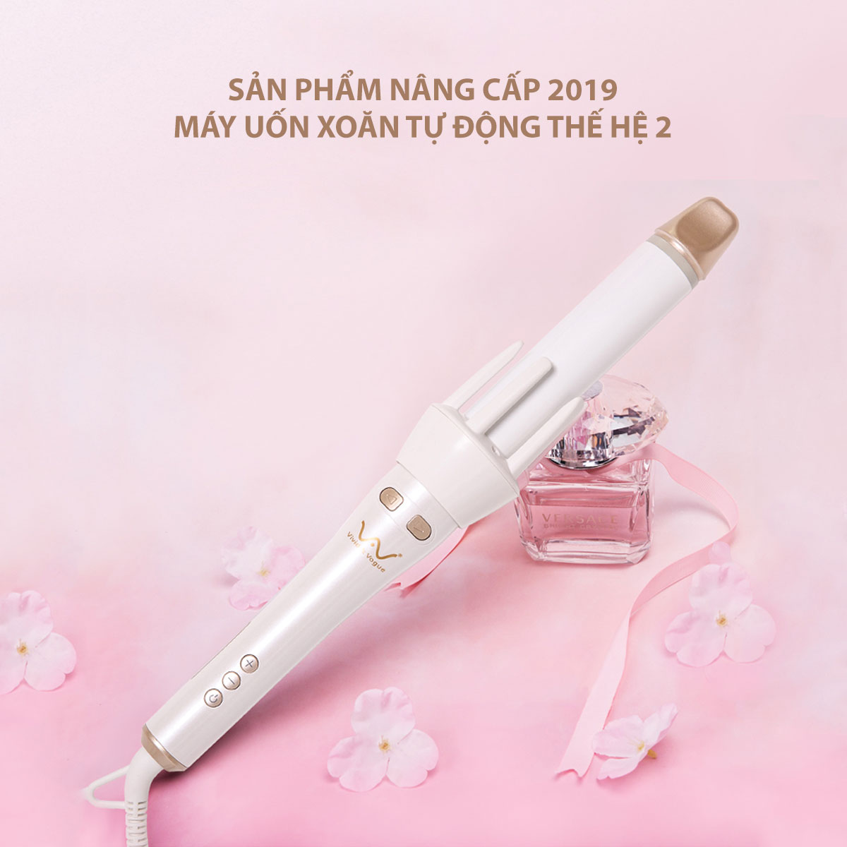 MÁY UỐN TÓC XOĂN XOAY TỰ ĐỘNG VIVID & VOGUE®️ BẢN NÂNG CẤP 32mm - VAVC222B