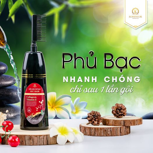 Dầu gội phủ bạc màu đen