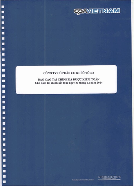 Báo cáo tài chính đã kiểm toán năm 2014