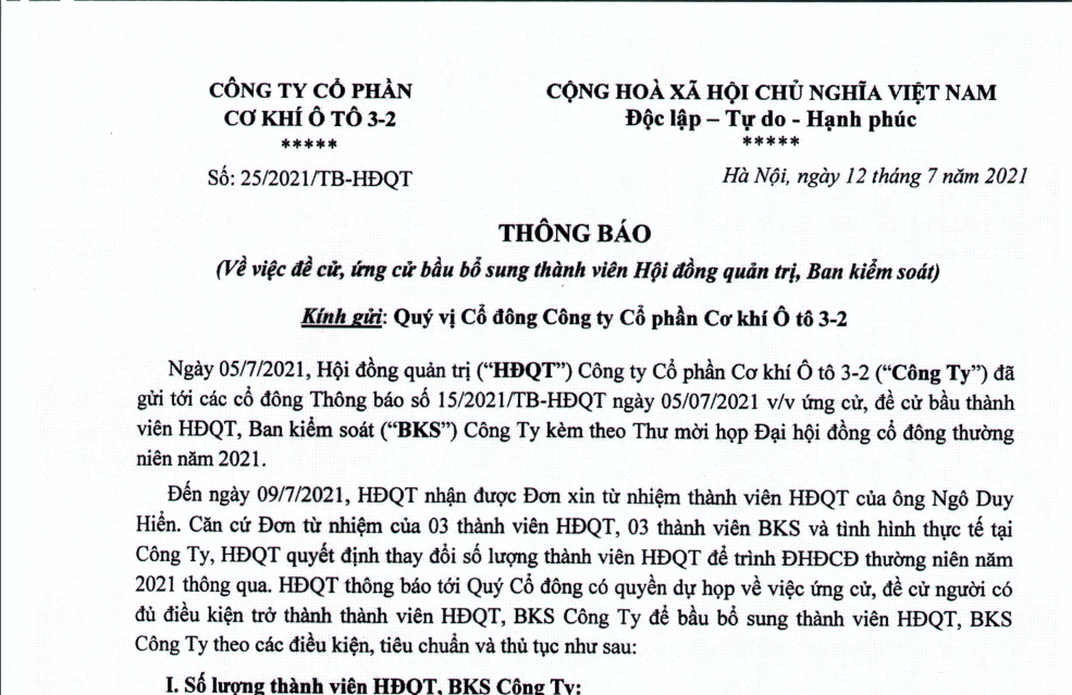 Tài liệu Đại hội đồng cổ đông thường niên 2021 (bổ sung cập nhật)