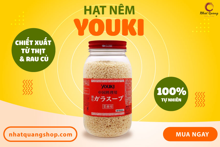 Hạt nêm Youki 520g Nhật Bản, cho món ăn thơm ngon, đậm đà