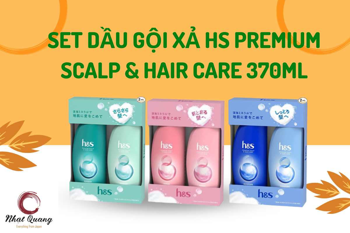 Dầu Gội Xả HS Premium Scalp & Hair Care 370ml