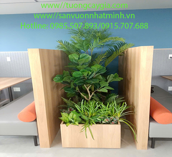 Trang trí bục cây văn phòng tại tòa nhà ETown 5, 364 đường Cộng Hòa, Tp Hồ Chí Minh