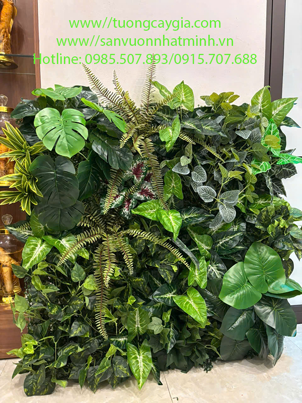 Trang Trí Vách Tường Cây Nhân Tạo tại Quảng Trị