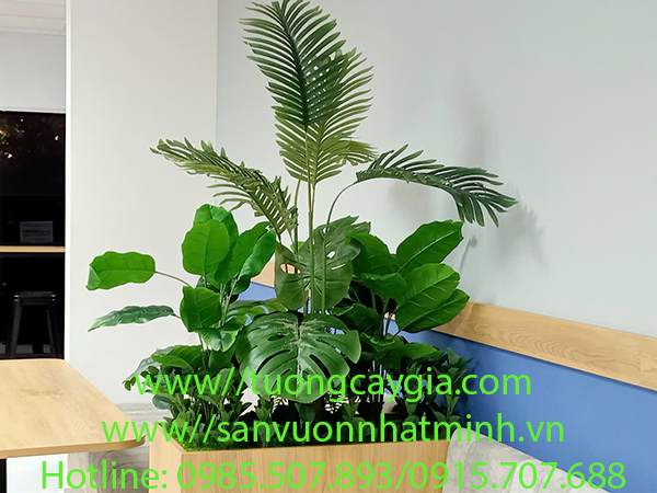 Thi công bục cây nhân tạo tại văn phòng DYM số 257 Điện Biên Phủ, Tp Hồ Chí Minh