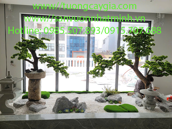 Decor tiểu cảnh phong cách Nhật Bản tại số 10 Khúc Thừa Dụ - Hà Nội