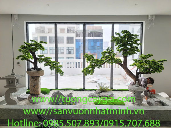 Decor tiểu cảnh phong cách Nhật Bản tại số 10 Khúc Thừa Dụ - Hà Nội