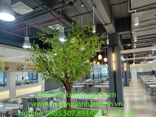 Thi công hệ thống cây xanh cổ thụ tại nhà máy LUX D1 KCN Vsip Hưng Nguyên - Nghệ An