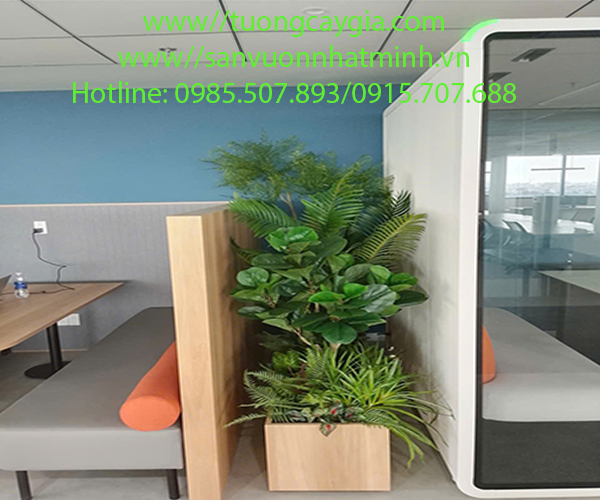 Trang trí bục cây văn phòng tại tòa nhà ETown 5, 364 đường Cộng Hòa, Tp Hồ Chí Minh