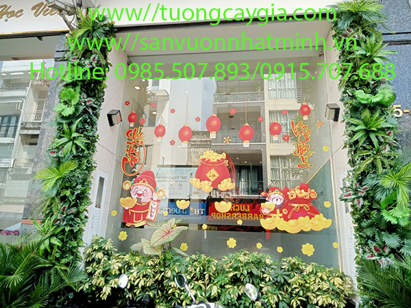 Thi công vách tường cây ngoài trời tại Nguyễn Thiện Thuật, TP HCM