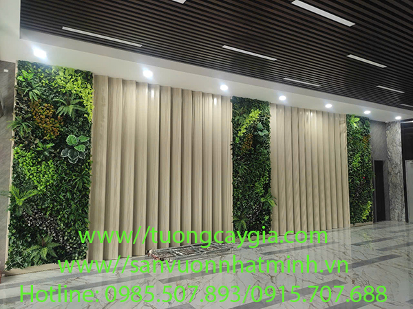 Vách tường cây giả - giải pháp xanh cho không gian văn phòng