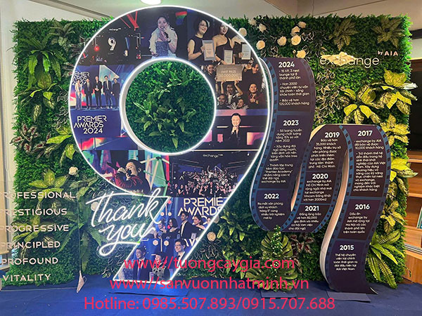 Thi công backdrop tổ chức sự kiện kỷ niệm 9 năm thành lập công ty tại 54 Nguyễn Chí Thanh - Hà Nội