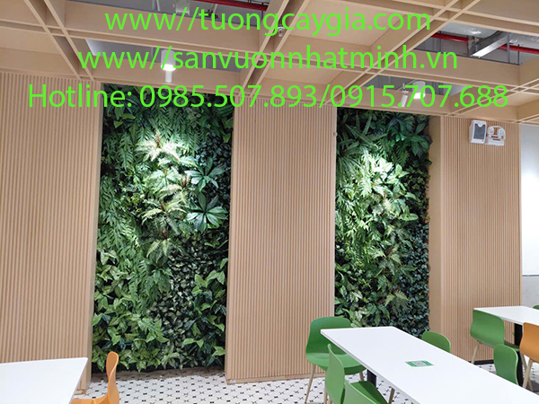 Thi công lắp đặt vách tường cây tại tại nhà máy GOERTEK - khu Công nghiệp Quế Võ, thành phố Bắc Ninh