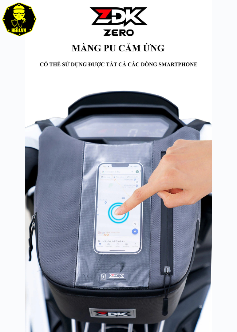 Túi treo đầu xe máy ZDK HERO FREESHIP