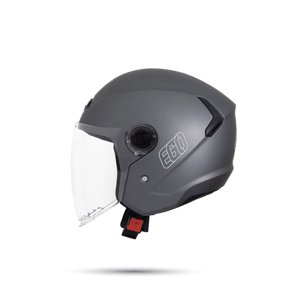 Mũ 3/4 EGO E31 Xám Nhám Gọn Nhẹ FREESHIP