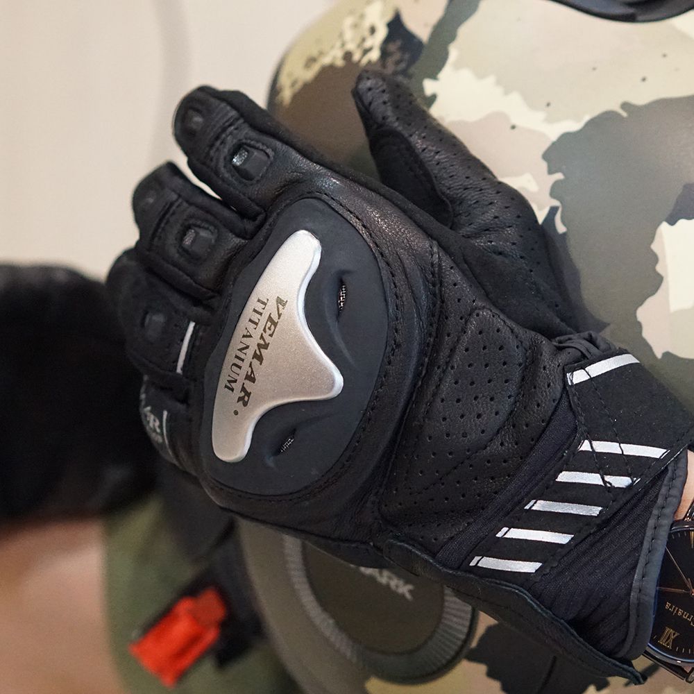 Găng Tay Vemar VE-177 Da Titanium Đen FREESHIP