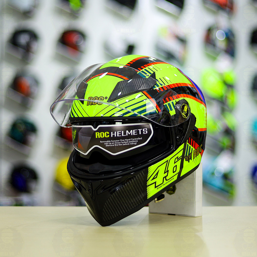 Mũ Fullface ROC 05 K3SV SOLELUNA Bóng FREESHIP