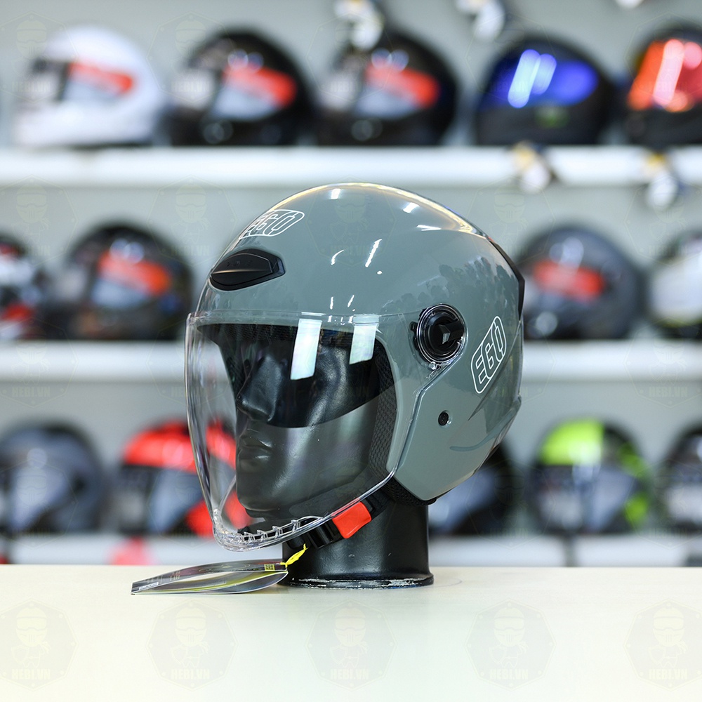 Mũ 3/4 EGO E31 Xi Măng Bóng Gọn Nhẹ FREESHIP