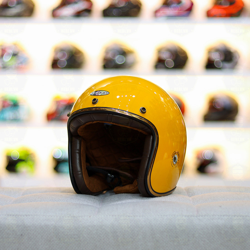 Mũ 3/4 BALDER LIGHT Vàng Bóng FREESHIP