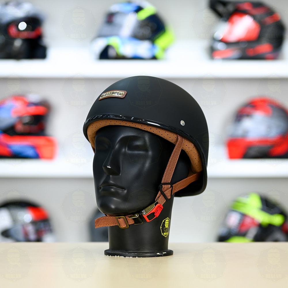 Mũ 1/2 Bulldog GANG Đen Nhám FREESHIP