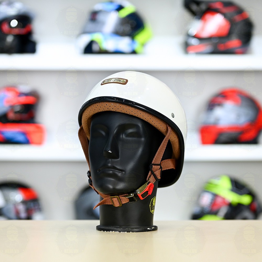 Mũ 1/2 Bulldog GANG Trắng FREESHIP