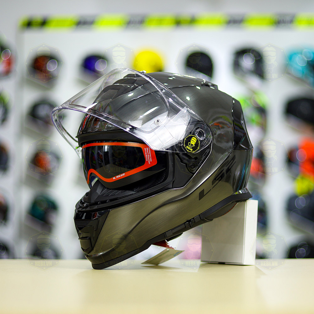 Mũ Fullface LS2 FF800 II KPA 2 Kính Xám Xước Bóng FREESHIP + Tặng Pinlock