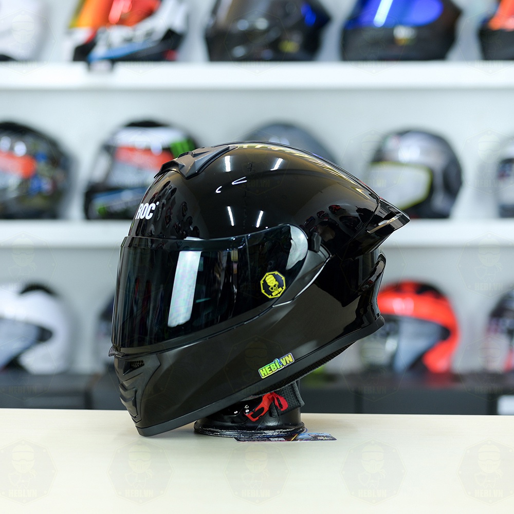 Mũ Fullface ROC 08 Plus 2024 Đen Bóng FREESHIP