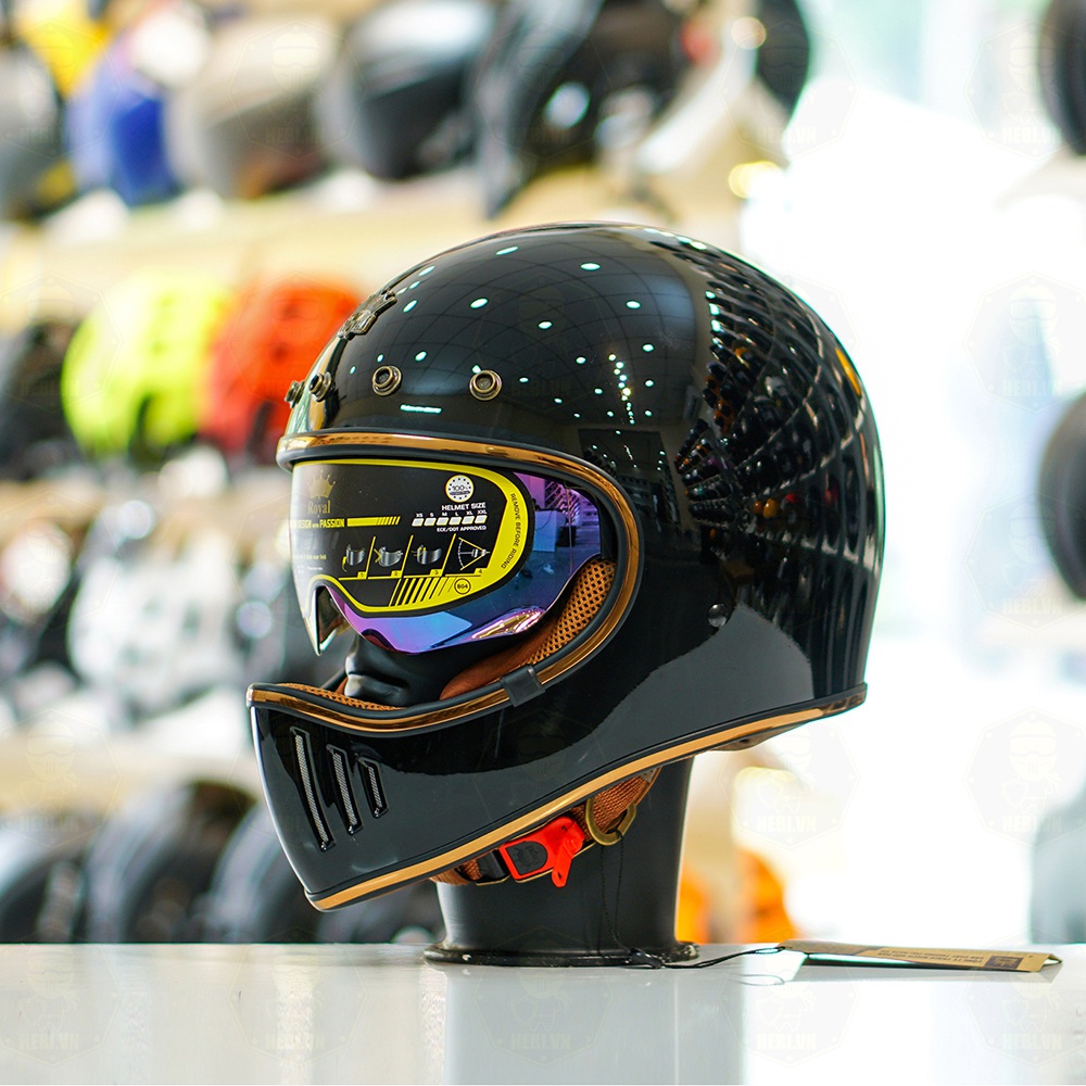 Mũ Fullface Royal M141K Đen Bóng FREESHIP
