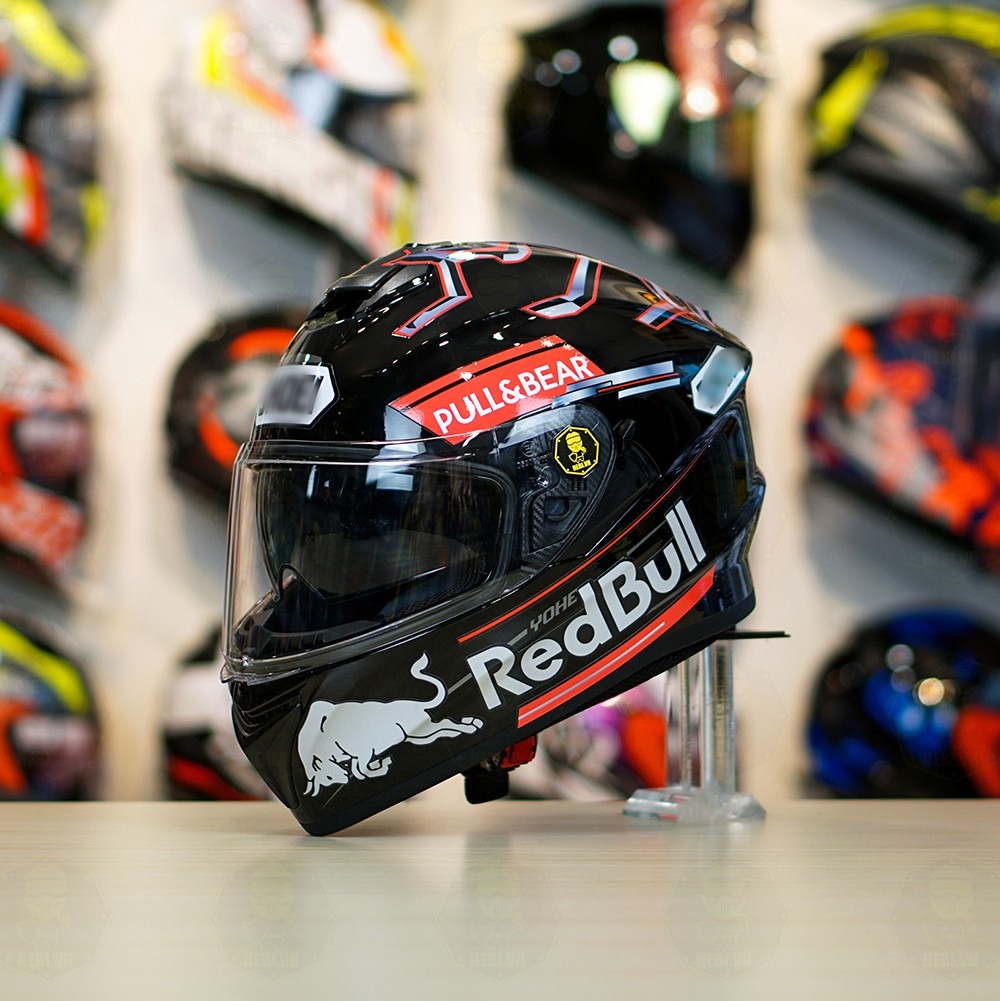 Mũ Fullface EGO E81 Đen Bóng + Tem Decal Shoei M93 V1 FREESHIP