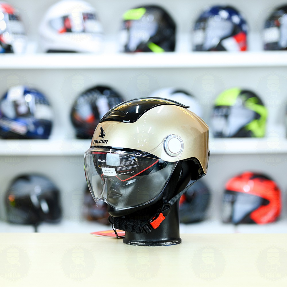 Nón 1/2 Falcon BEE Vàng Kim FREESHIP