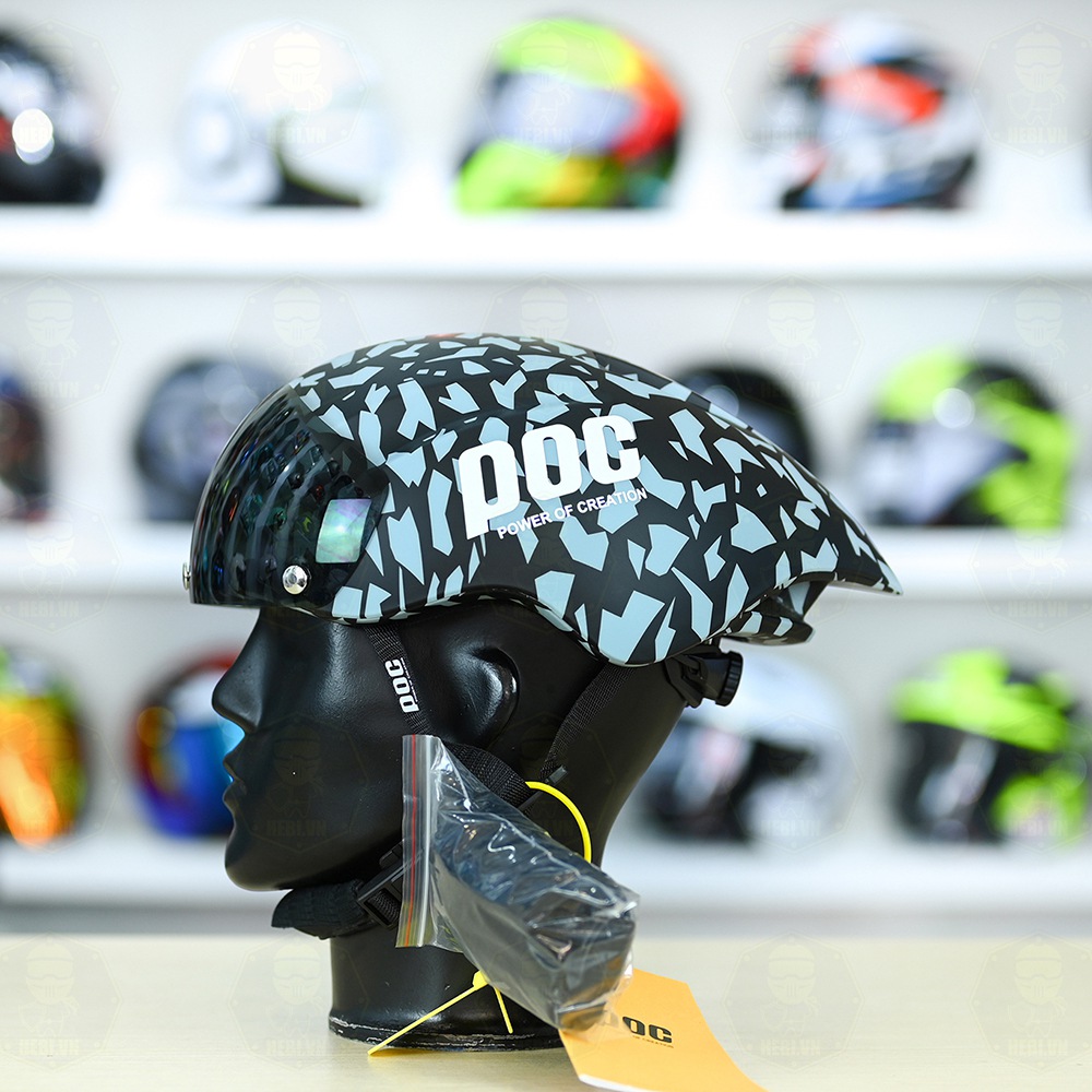 Nón POC P01 FREESHIP - Camo Trắng Đen