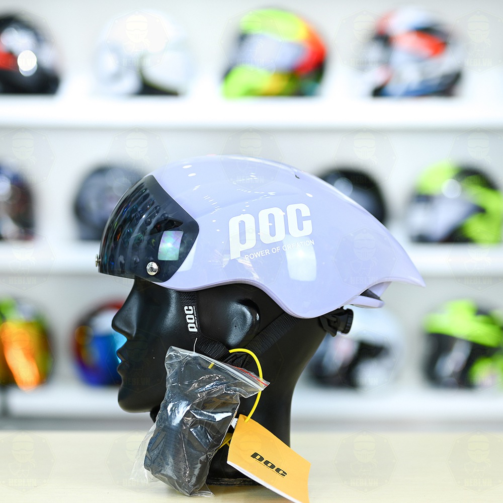 Nón POC P01 FREESHIP - Tím Nhạt