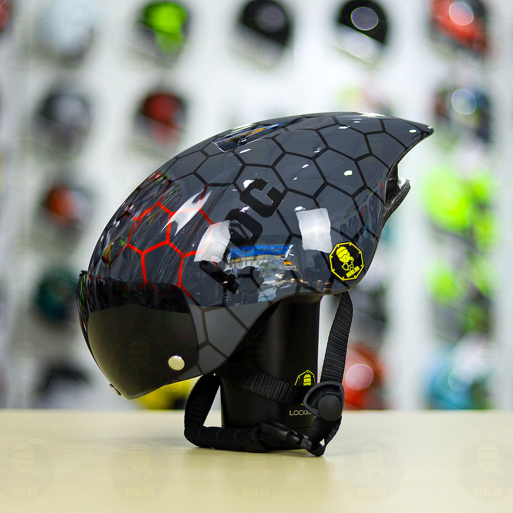 Nón POC P01 Carbon Tổ Ong Bóng FREESHIP