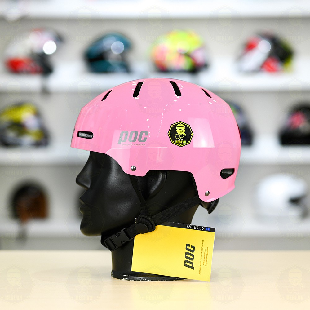 Nón Bảo Hiểm POC P05 Freesize FREESHIP - Hồng Bóng