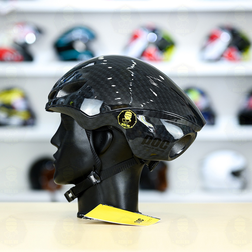 Nón Thể Thao POC P02 Carbon Hive Đen FREESHIP