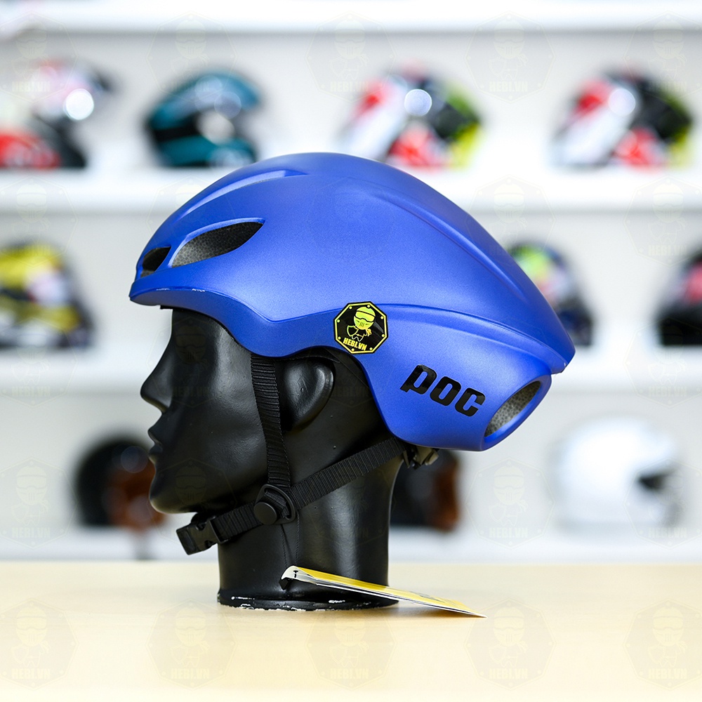 Nón Thể Thao POC P02 Đen Xanh Dương Nhám FREESHIP