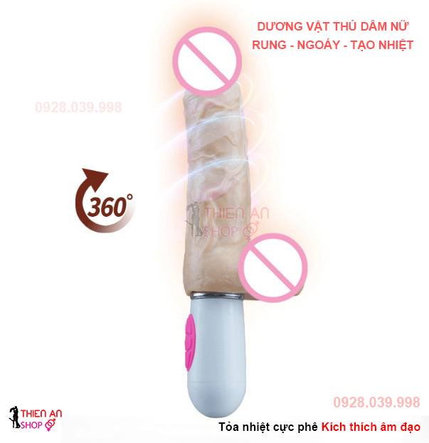 Dương vật giả gắn tường rung ngoáy có nhiệt cao cấp sextoy thủ dâm dành cho nữ, gay, less