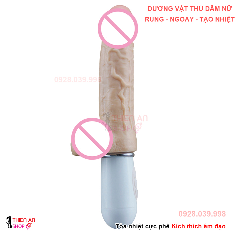 Dương Vật Giả Toả Nhiệt Rung, Ngoáy, Thụt Siêu Mạnh, Điều Khiển Không Dây dụng cụ tình yêu cho nữ ... Hà Nội, Hải Phòng. Dương vật giả rung thụt tạo nhiệt 48 độ