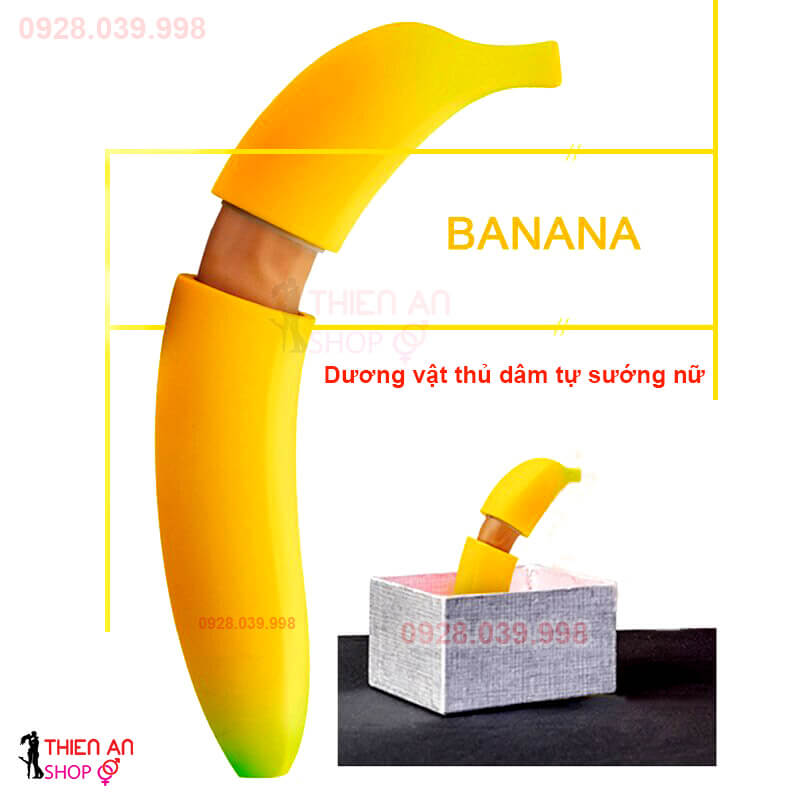 Dương vật giả trái chuối ngụy trang cao cấp là loại đồ chơi khủng cho chị em, có rung nhiều chế độ khác nhau sẽ đưa nàng lên đỉnh khoái lạc.