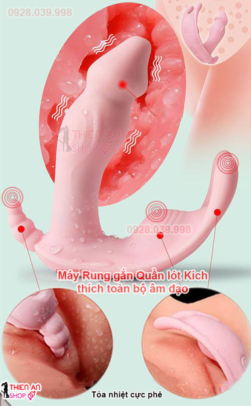Dương vật với kích thước nhỏ gọn có thể đính vào quần lót, cơ chế rung động nhiều tần số nhưng vẫn êm ái.