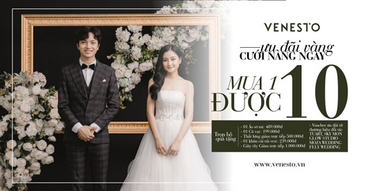 MÙA CƯỚI VÀNG RƯỚC NÀNG NGAY, MUA 1 BỘ VEST TẶNG 10 MÓN QUÀ, CHỈ CÓ TẠI VENESTO. MÙA CƯỚI VÀNG RƯỚC NÀNG NGAY, MUA 1 BỘ VEST TẶNG 10 MÓN QUÀ, CHỈ CÓ TẠI VENESTO.