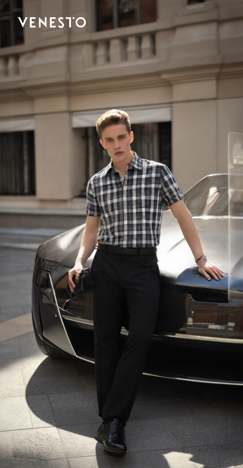 Áo sơ mi kẻ caro vân HT ngắn tay (Chiếc)