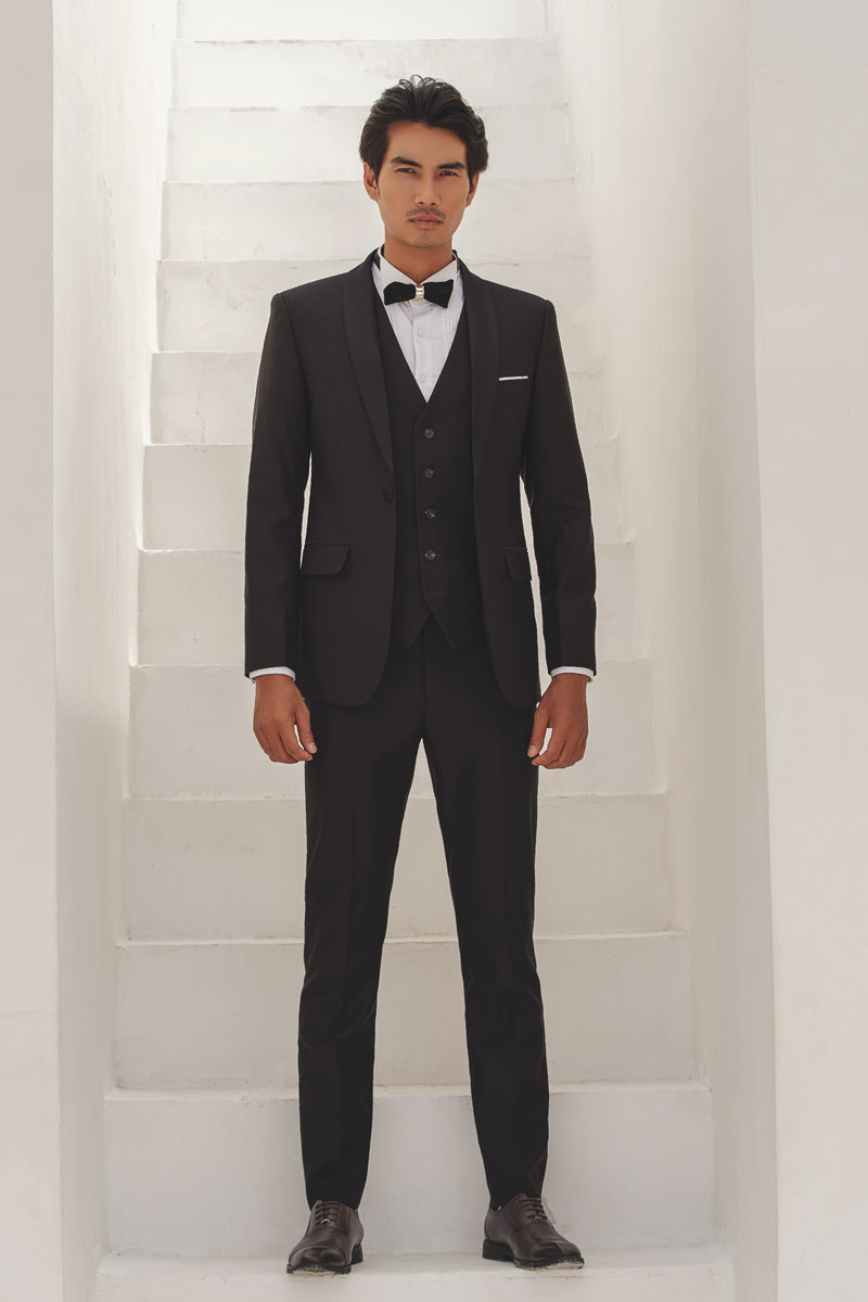 Bộ vest nam trắng kem phối quần tây xanh đen đậm 2 khuy 3 túi, suits  sartorial chất WOOL The Suits House - Chăm sóc nhà cửa | VinMart.co