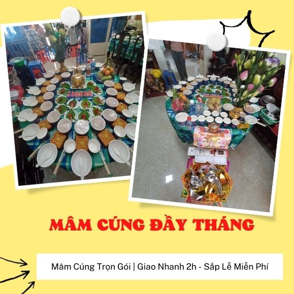 Mâm Cúng Đầy Tháng Bé